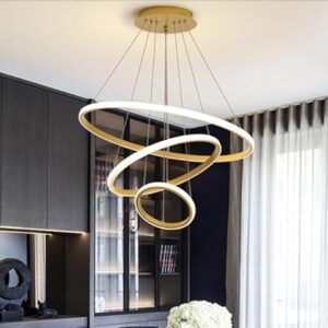 Modern Double 3-Ring LED Pendant Light Lamp